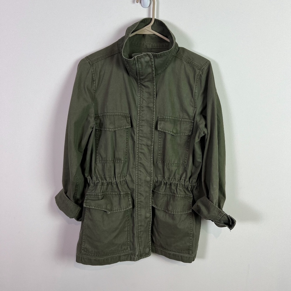 Madewell Green Utility Jacket Women Size Small Preppy Fall
